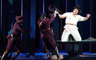Joshua Guerrero (Cavaradossi), photo by Curtis Brown for the Santa Fe Opera