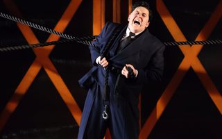 Nicholas Brownlee (Dutchman), photo by Curtis Brown for the Santa Fe Opera