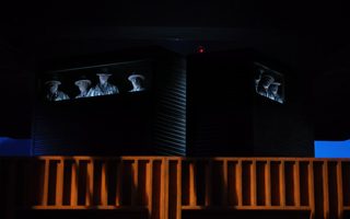 The Flying Dutchman scenic design by Paul Steinberg and associate Brendan Gonzales Boston, lighting design by Duane Schuler, costume design by Constance Hoffman, photo by Curtis Brown for the Santa Fe Opera