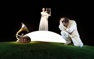 15. Lauren Snouffer (La Musica/Speranza), Rolando Villazón (Orfeo), photo by Curtis Brown for the Santa Fe Opera