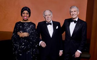 Richard Gaddes at the NEA Opera Awards with fellow awardees Leontyne Price and Carlisle Floyd