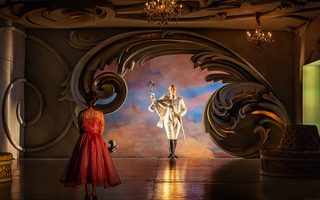 Front center: Ying Fang (Sophie), Back Center: Paula Murrihy (Octavian), photo by Curtis Brown for the Santa Fe Opera