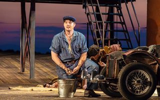 Jonah Hoskins (Nemorino), photo by Curtis Brown for the Santa Fe Opera