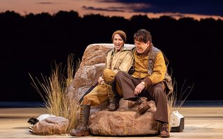 Anthony Roth Costanzo (Jonathan), Michael Mayes (David), photo by Curtis Brown for the Santa Fe Opera