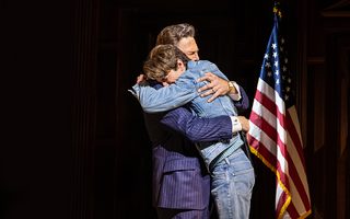 L - R: Michael Mayes (David), Anthony Roth Costanzo (Jonathan), photo by Curtis Brown for the Santa Fe Opera