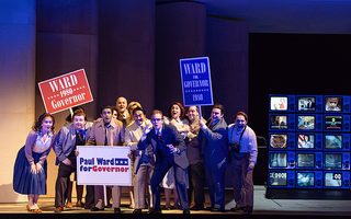 The Santa Fe Opera Ensemble, Center: Brenton Ryan (CM), photo by Curtis Brown for the Santa Fe Opera